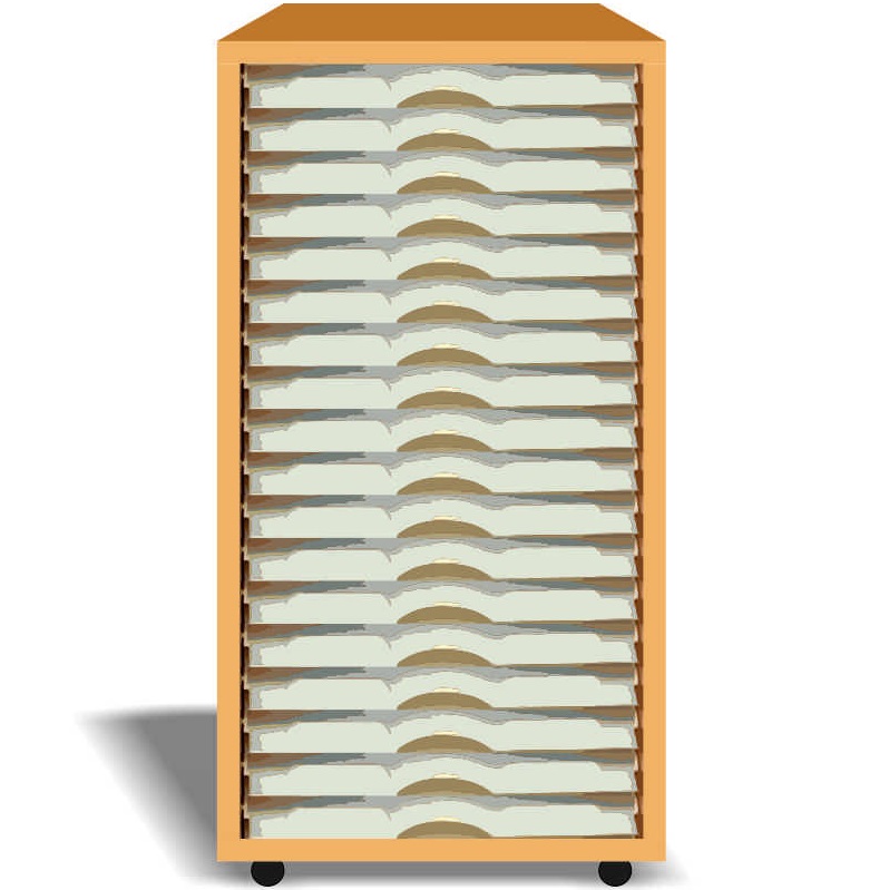 Best Craft Organizer Cabinet 19 Slot, Craft Paper Storage Cabinet